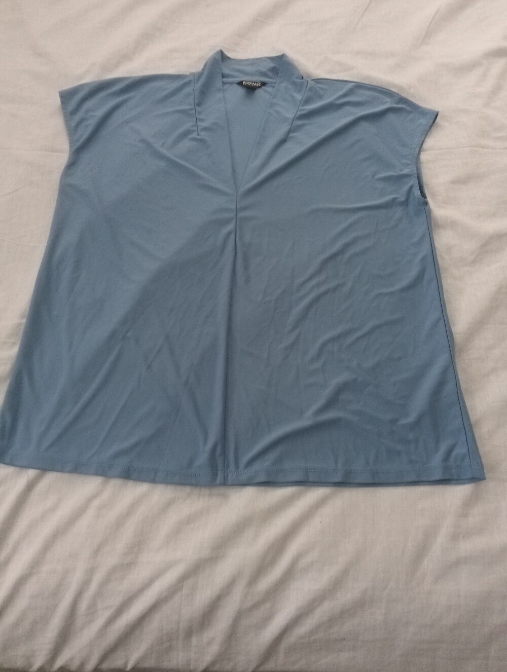 Buffalo David Bitton Women's Sleeveless Blue Jersey Blouse L